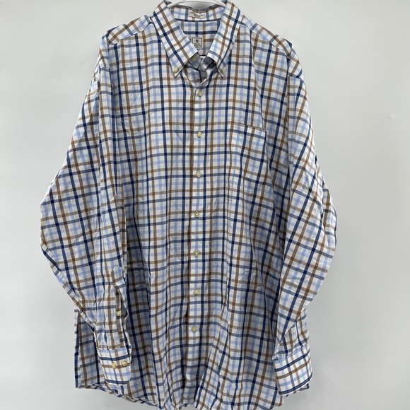 Peter Millar Button Down Shirt Mens Extra Extra Large Plaid Check - Picture 2 of 7